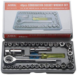 40 Pcs Combination Socket Wrench Set