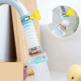 Adjustable Rotating Faucet Anti-splash Water-saving Valve Filter Tap Kitchen Device Head Swivel Spout