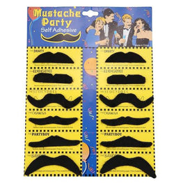 moustache 12 in one packet (for kids)