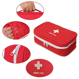 Medical First Aid Kit Pouch Empty Bag Emergency Medicine Storage Organizer Bag First Aid Kit  (Workplace, Home, Sports  )