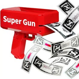 Rain Money Gun_ Paper Playing Spray Money Toy Gun_, Prop Money Gun