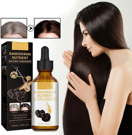 Anti-Greying Hair Serum, Dark Serum for Hair, Organic Ganoderma, Inverted Essence for Grey Hair, Darkens Your Hair Naturally Without Damaging.