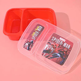 Student Lunch Box - 1000ml - Lunch Box With Three Portions/Compartments (Random Color)