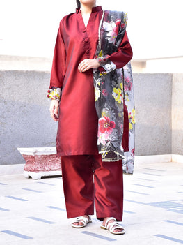 Double Town silk 3 piece suit