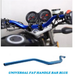 Fat Bar Style Bike Handle Universal Blue