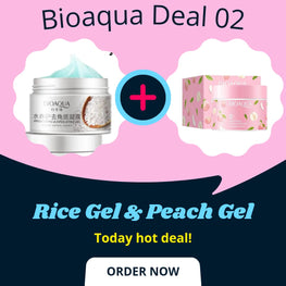 Bioaqua Rice Gel and Peach Gel Extract Acid Exfoliating Face Gel Cream (140g)