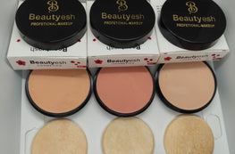 Pack of 3 Beautyesh Professional 3D Pearl Whitening Compact Powder Illuminate Your Beauty 45 g