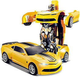 Light music transformer Car for kids Random Colour