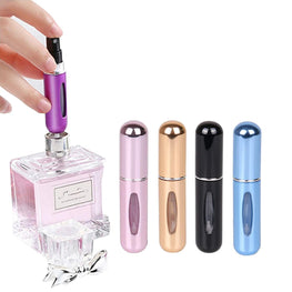 Small Portable Mini Refillable Perfume Spray Bottle Pump Atomizer Travel Empty Perfume Cosmetic Container Sprayer Bottles 5ml  ( Random Color )