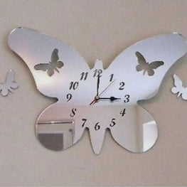 Mirror Clock ( Butterfly Design)