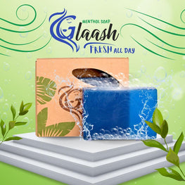 GLAASH MENTHOL ORGANIC SOAP BAR 100GM