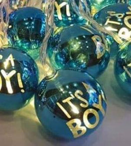 ( 10 Ball ) It's a Boy , It's a Girl Fairy Light