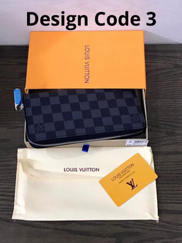 ( LV ) High Quality Zipper Wallet With Dust Cover,Brand Card &amp; Brand Box Same as Picture