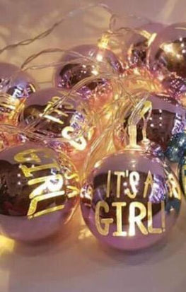 ( 10 Ball ) It's a Boy , It's a Girl Fairy Light