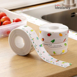 Caulk Strip Waterproof Sealing Tape for Bathtub, Caulk Tape Self Adhesive PVC Anti-Mildew Tape Edge Protector for Kitchen Countertop, Sink, Toilet, Gas Stove and Wall Corner