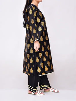 2 Pcs Women Block Print Suit