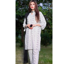 Chunri 2 Piece Suit Lilen Block Print