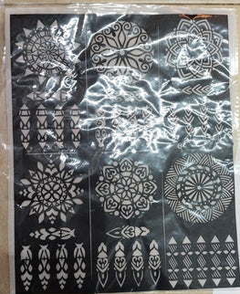 Mehndi Art stickers for hand (6pcs)