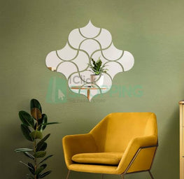 Fireclay Acrylic mirror wall stickers ( 4 inch size)( 24 pec )