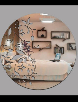 Acrylic mirror wall stickers 15 inch size