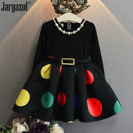 NEW LONG SLEEVES WINTER FROCK FOR GIRLS  Colors: Black