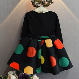 NEW LONG SLEEVES WINTER FROCK FOR GIRLS  Colors: Black