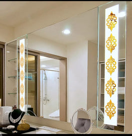 12 pc set Self-Adhesive Acrylic mirror wall stickers