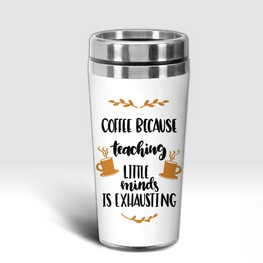 Coffee Lover Gifts &amp; Travel Mug (White)