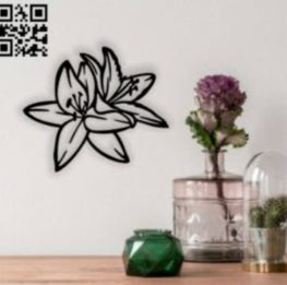 Flowers Wall decorations MDF Wood material