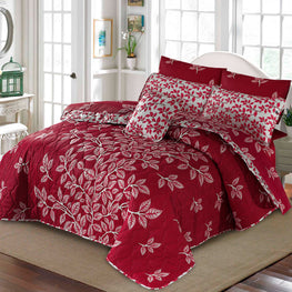 7Pc Printed Comforter Set (Cotton Mix)