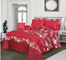 7Pc Printed Comforter Set (Cotton Mix)