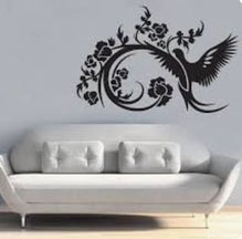 Artistic Bird Illustrative Wooden Wall Decoration