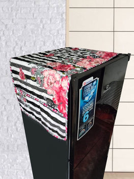 QUILTED PRINTED/PLAIN FRIDGE COVER