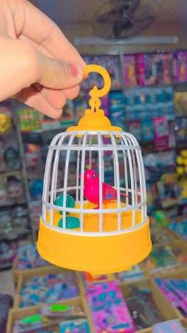 Bird Cage with Light &amp; Music Show piece  (Random Colors)