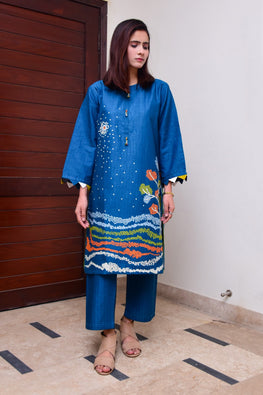 Design Ramasa Stuff 4 line Moti Cotton Full Embrodery Suit