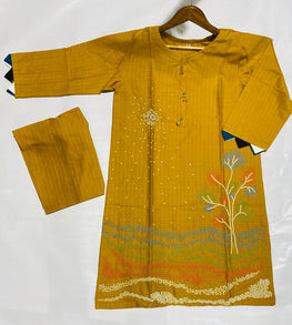 Design Ramasa Stuff 4 line Moti Cotton Full Embrodery Suit