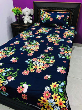 3D-Crystal cotton single pair Bedsheets