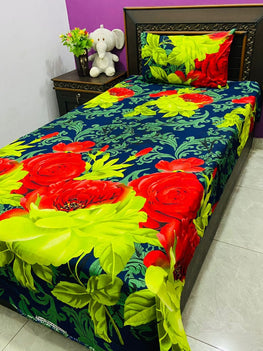 3D-Crystal cotton single pair Bedsheets