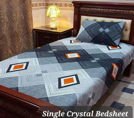 3D-Crystal cotton single pair Bedsheets