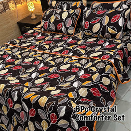 6Pc Crystal Comforter Set