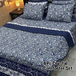 6Pc Crystal Comforter Set