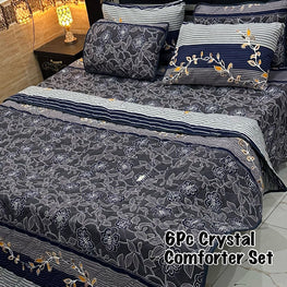 6Pc Crystal Comforter Set