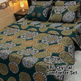 6Pc Crystal Comforter Set