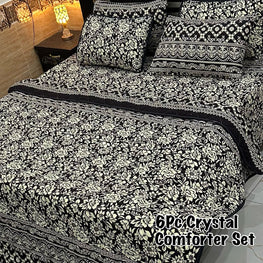 6Pc Crystal Comforter Set