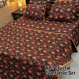 6Pc Crystal Comforter Set