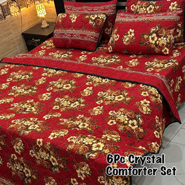 6Pc Crystal Comforter Set