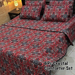 6Pc Crystal Comforter Set