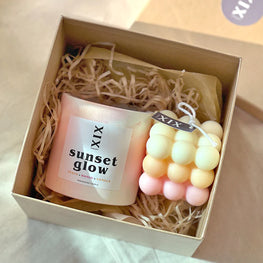 Summer Concrete Candle Gift Set