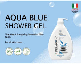 aqua blue shower gel