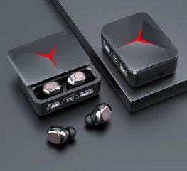 M90 Pro TWS BT Earphones True Wireless Earbuds Noise Cancelling LED Display Gaming Headset Stereo Earbud